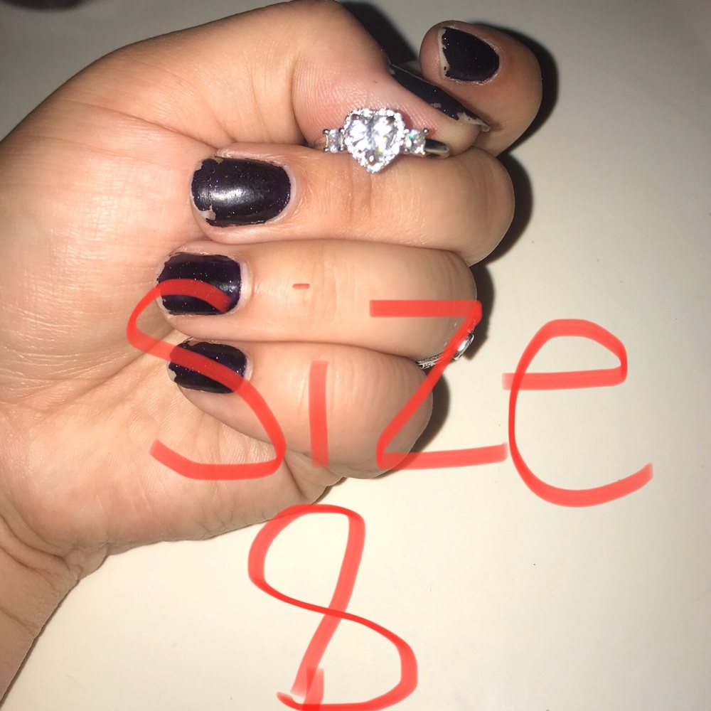 Never worn sterling silver ring size 8